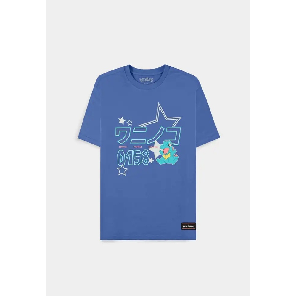 Pokémon - Totodile Unisexe Tshirt - Bleu